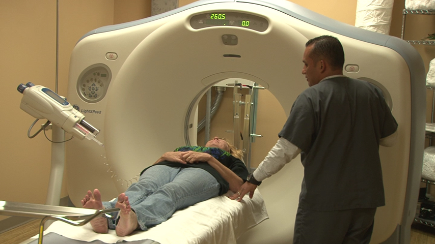 MRI scan procedure in a 24-hour Houston emergency room